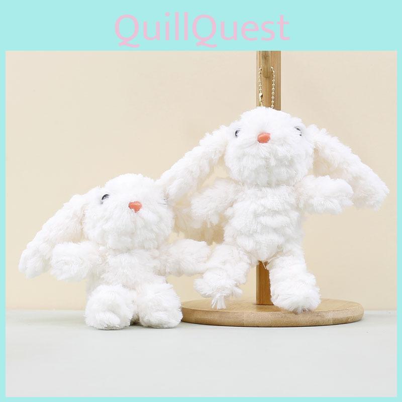 Chain Bunny Key Cartoon Plush Toy Long Eared Children Backpack Doll Pendant