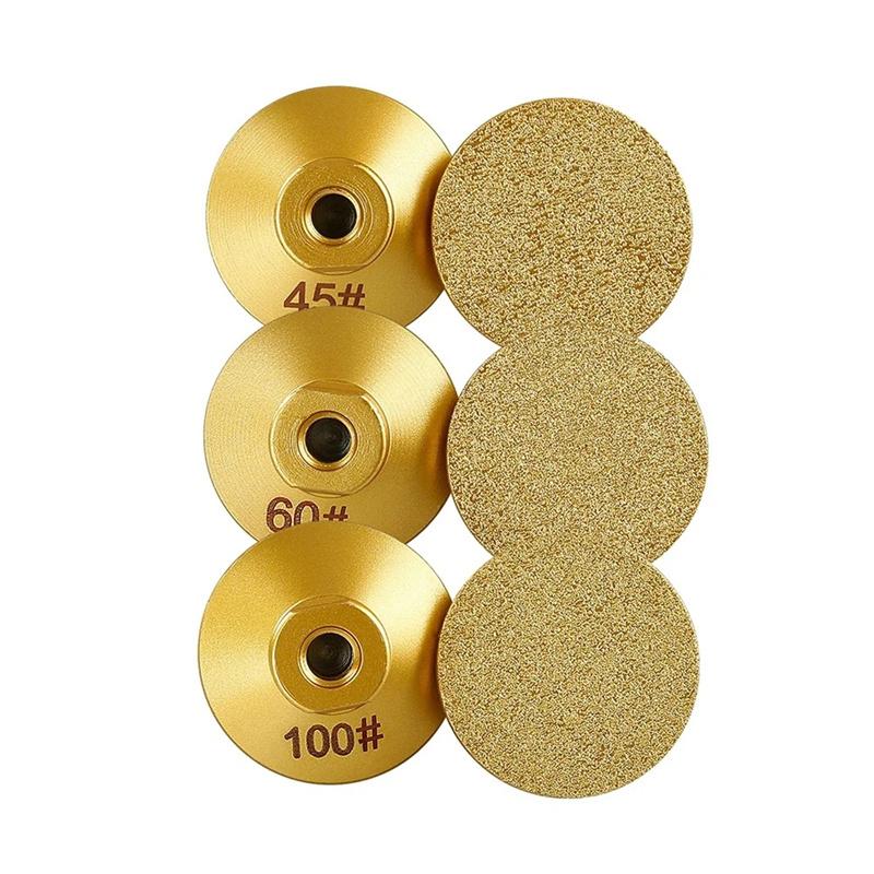 M10 Diamond Brazed Flat Grinding Head Marble Stone Countertop Trimming Rough Polishing Disc Angle Grinder Abrasive Pad