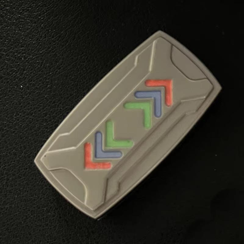Neuheit Leuchtender EDC Fidget Slider Kreatives Pfeilmuster Magnetischer Push Haptischer Slider Stressabbau Fidget Spielzeug ADHS Spielzeug