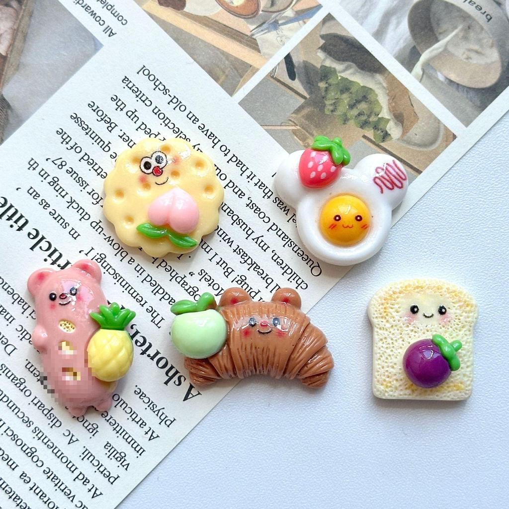 Mini magnet Francouzská bageta: Evropská dekorace lednice na pečivo & držák na poznámky