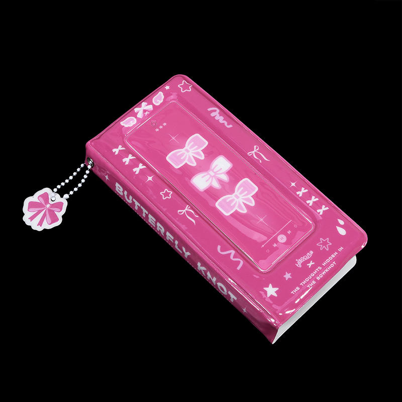 Elegant Photocard Binder Card Album With 4 Compartments Bowknot Pocket Small Cute Photo Album For Fans Boys Girls For Collecting And Organizing Cards