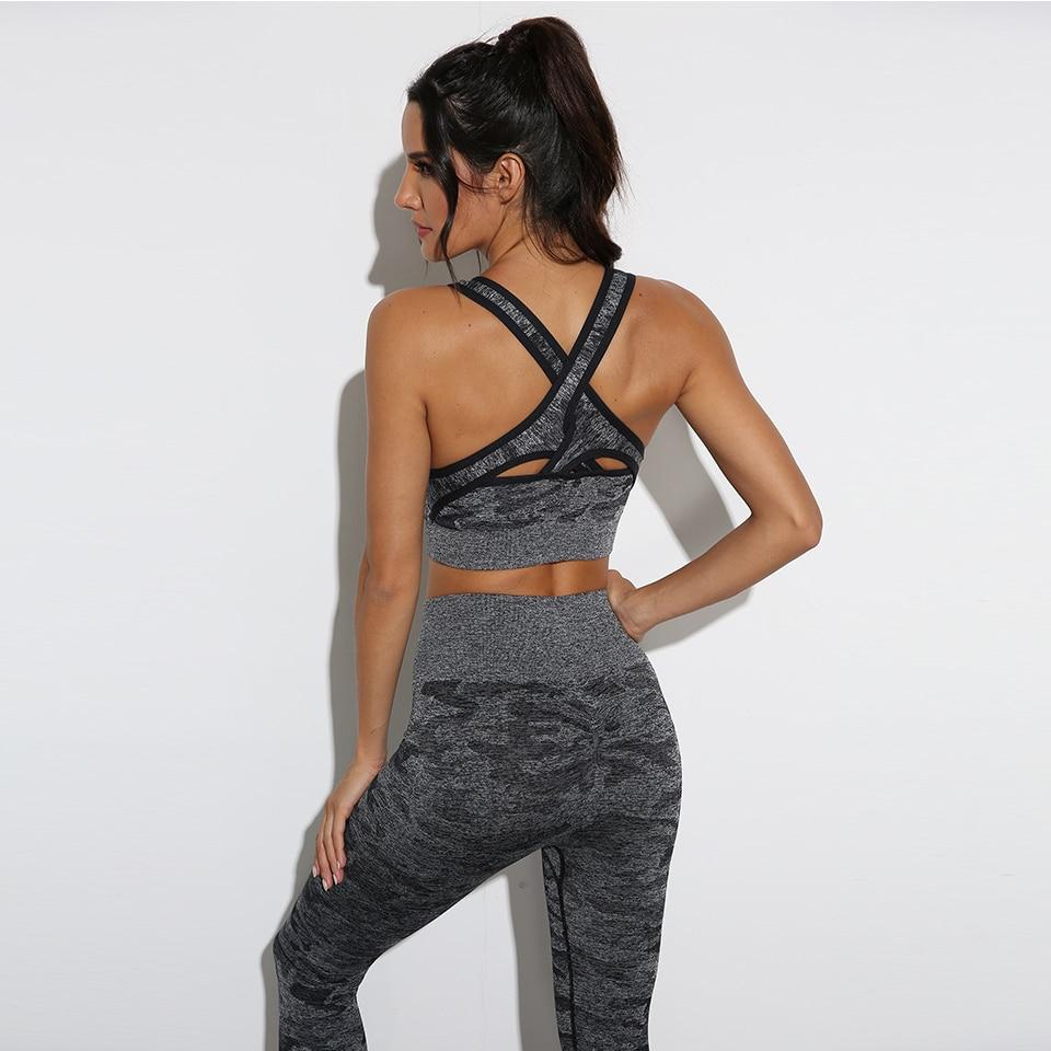 Buy Yoga Bra Crop Tops Gym Seamless 