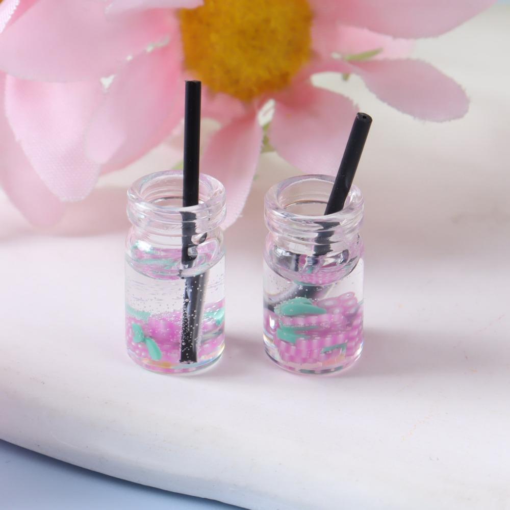 10Pcs Resin Kawaii Colorful Mini Fruit Bottle Food Drinks For Doll House Kitchen Ornaments Dolls Party Children'S Toys