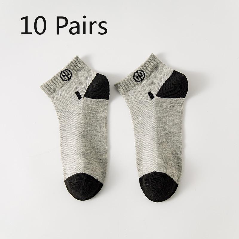 

10 пар мужских весенне-осенних цветных сетчатых дышащих влагоотводящих дезодорирующих носков 10 Pairs