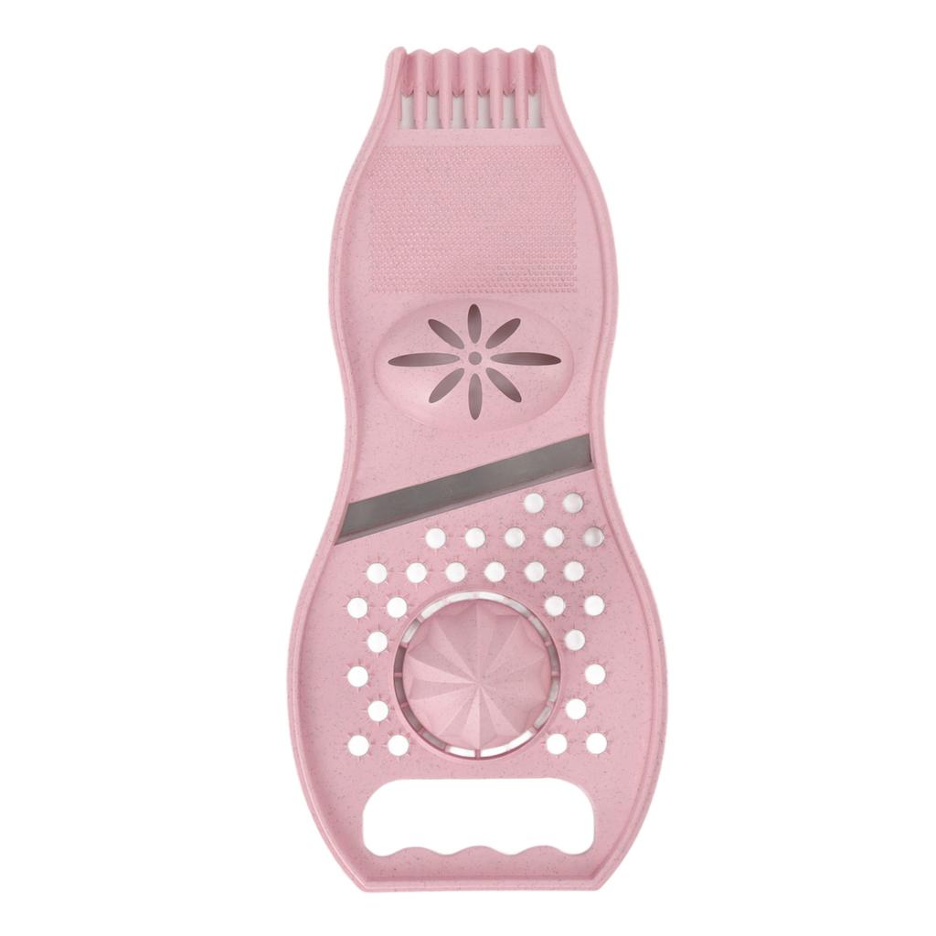 Fruktskreller Sitronpresse 3 i 1 Multifunksjon Rustfritt Stål Rustfritt Grønnsakskutter Rosa