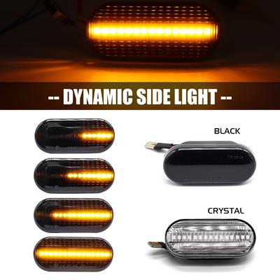 Dynamic Side Marker Light Turn Signal Flashing Blinker Lamp For SEAT Leon Ibiza 6L Ford Focus MK2 VW Golf 3 4 Lupo Passat PoloTurn Signal 2
