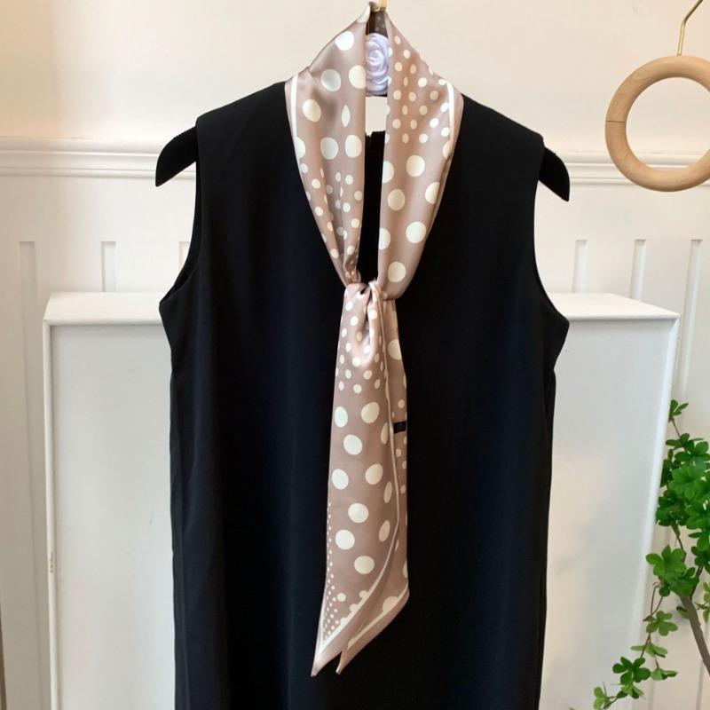 Silk Scarf, Long Strip, Versatile Shirt, Neck Protection, Scarf, Silk Scarf, Multi-purpose Headscarf, Headband, Hair Tie, Decorative Waist Belt.