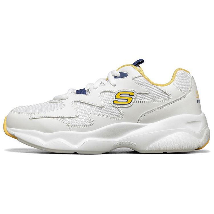 Skechers DLites Mesh Synthetic Leather Comfortable Versatile Low-Top Dad Shoes Unisex sneaker White 88888105-WYL 39