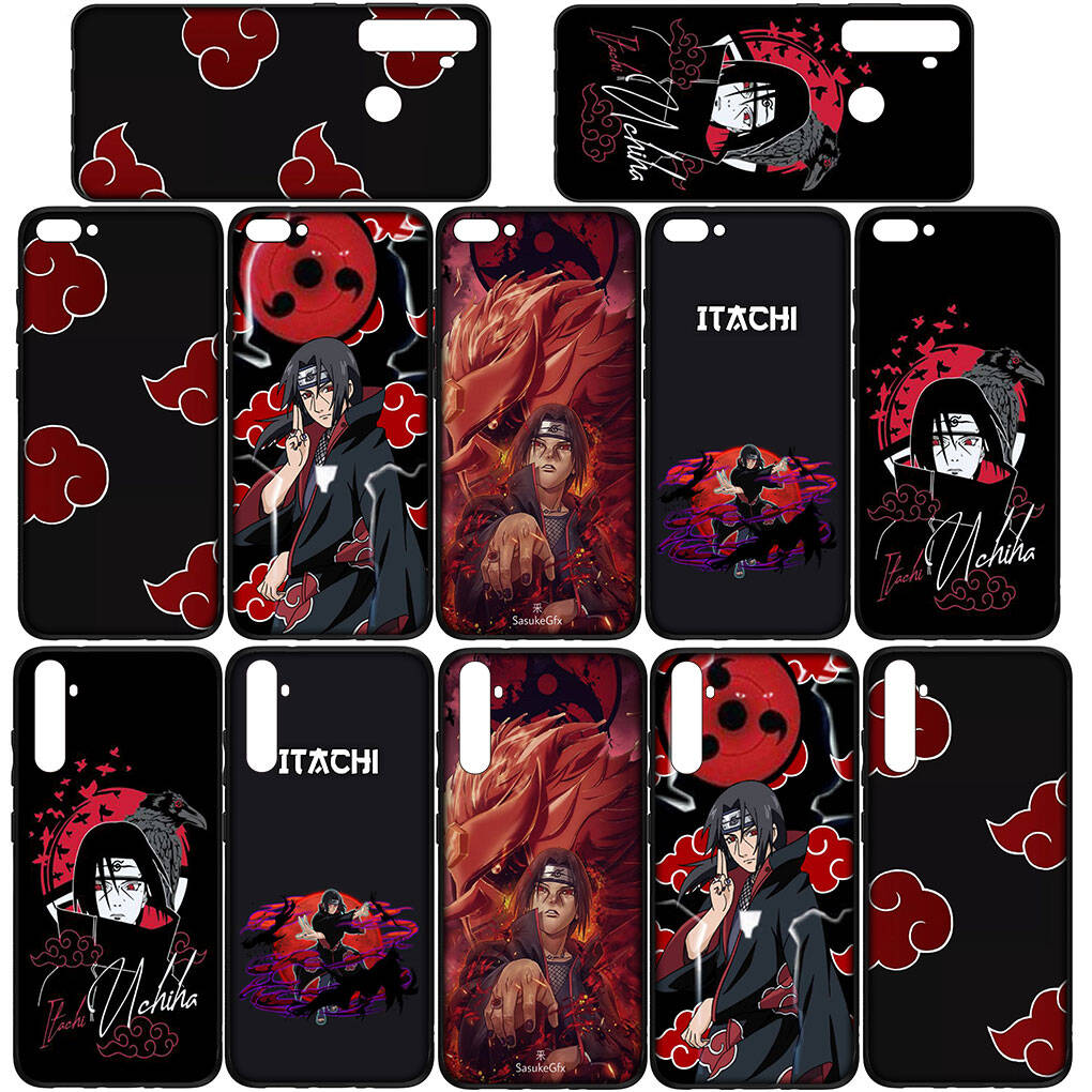 Phone Case for iPhone 17 15 16 Plus XR Redmi Note 14 12 11 13 Pro Max Huawei P30 P20 Lite OPPO A60 A40 A80 A18 A16 Akatsuki Naruto Itachi Uchiha Cover