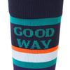 The North Face K Free Run Light Crew Bronx JM 2-Piece Socks, Brown/Navy Boater,