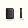Multi Slot Card Holder Vintage Small Wallet Women Men Business Bank Credit Card Bag Male Coin Pouch Solid Leather Zipper Wallet