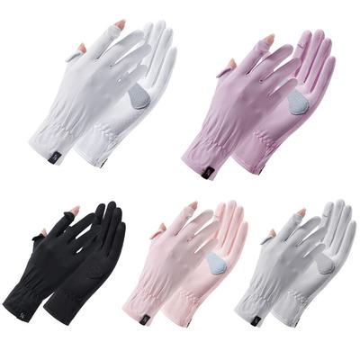 Fashion Anti-UV Sunscreen Gloves Touch Screen Non Slip Gloves Thin Breathable Mittens Summer