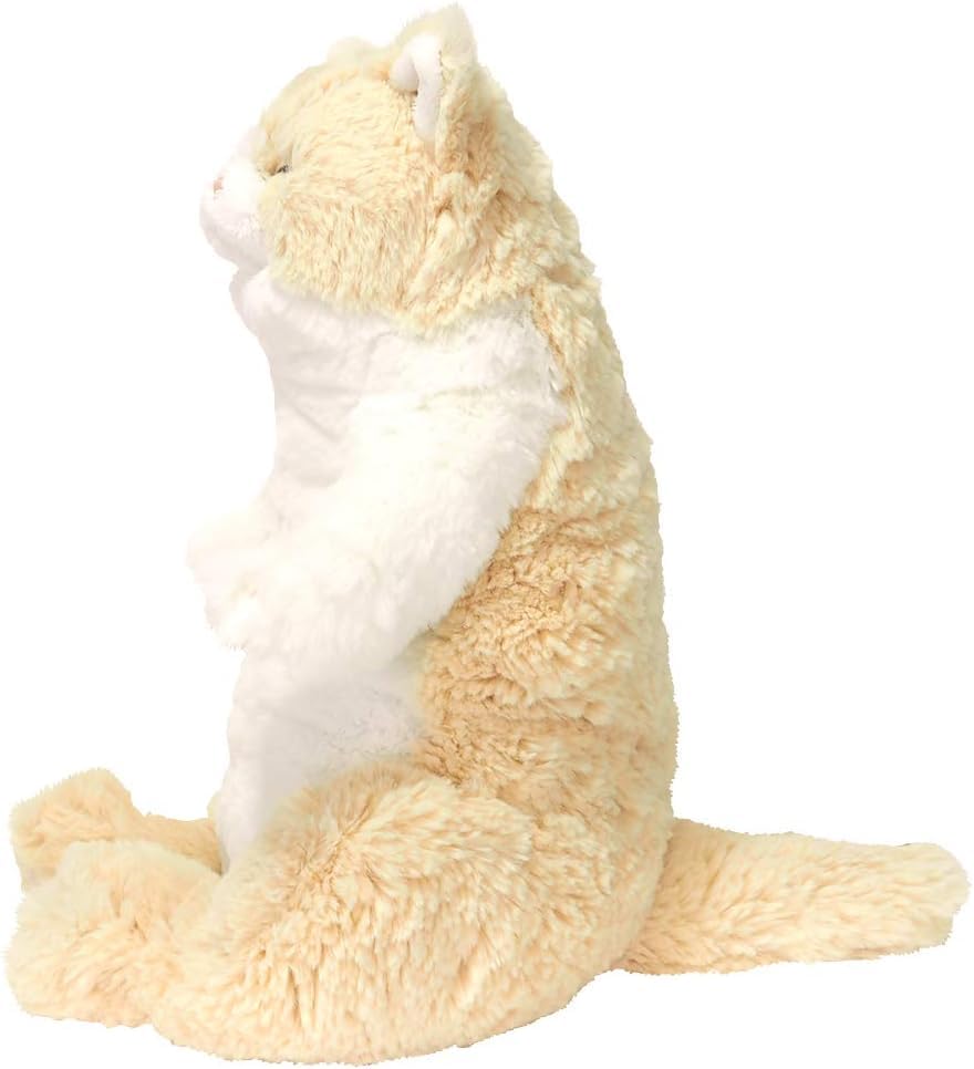Sonne Zitrone Schoß Runde 20 x x Plüschkatze, Creme, Schlafen, 13,3 40cm, Tier, P-6472