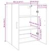 Wall Cabinet Artisan Oak 69.5 x 34 x 90 cm Engineered Wood