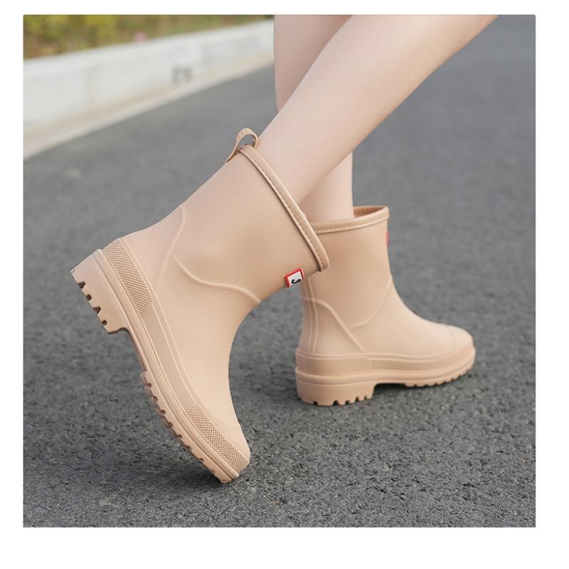 Neue modische Mid-Tube-Trend-Regenstiefel für Erwachsene für Damen