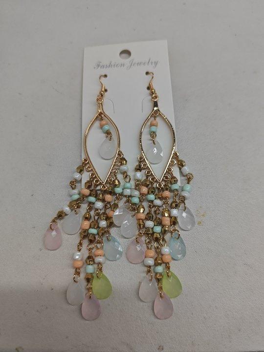 

Акриловые рисовые бусины, капли воды, цветные серьги-кисточки, ретро длинные серьги с темпераментом, модные, с личностью, преувеличенные женские украшения