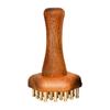 Wooden Massage Body Brush Manual Ergonomic Handle Portable Deep Tissue Copper Head Gua Sha Massage Brush, Body Gua Sha For Adults Styling