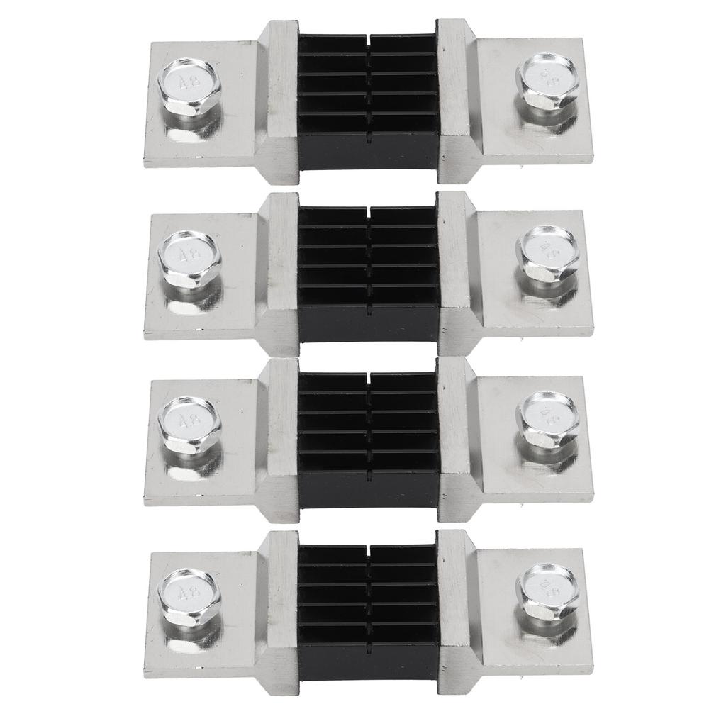 4pcs 75mV DC Current Shunt Resistor Resistance Manganese Copper Alloy for Ammeter Shunt FL?2 800A