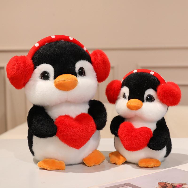Penguin Plush Toy With Headphones For Kids And Gift Giving