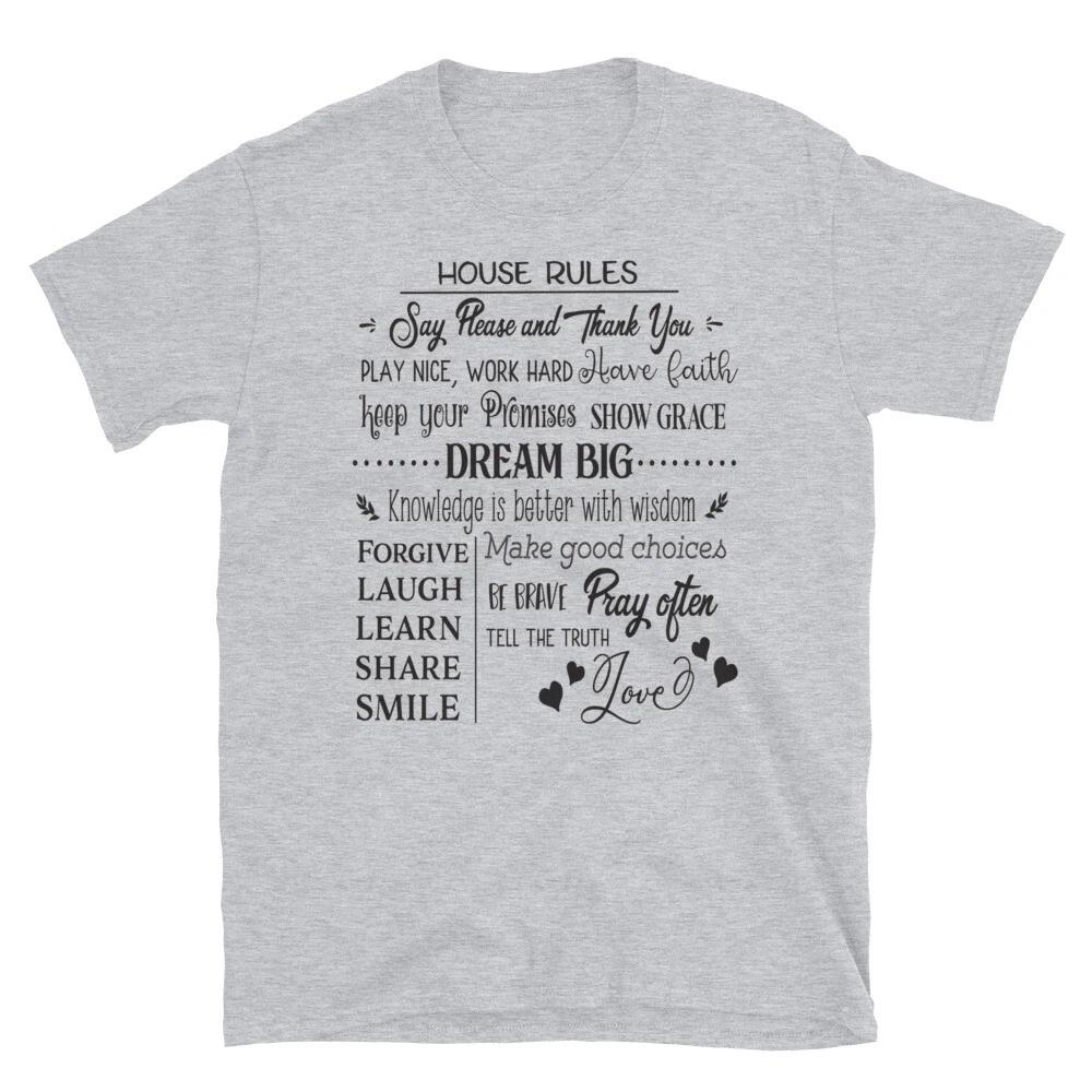 House Rules Poster Family Love T-Shirt S