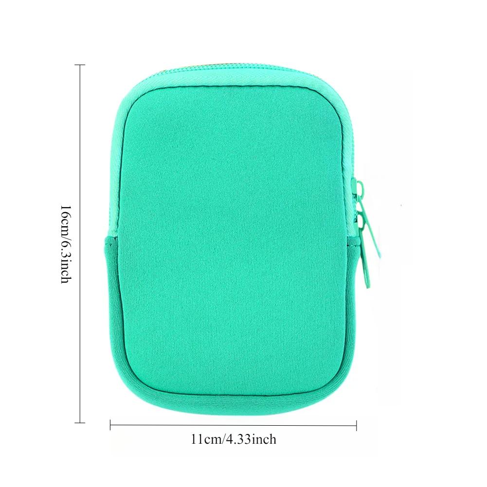 Husă pentru sticlă de apă pentru căni, de culoare solidă, geantă anti-alunecare, geantă multifuncțională pentru monede, chei, portofel, geantă pentru căști