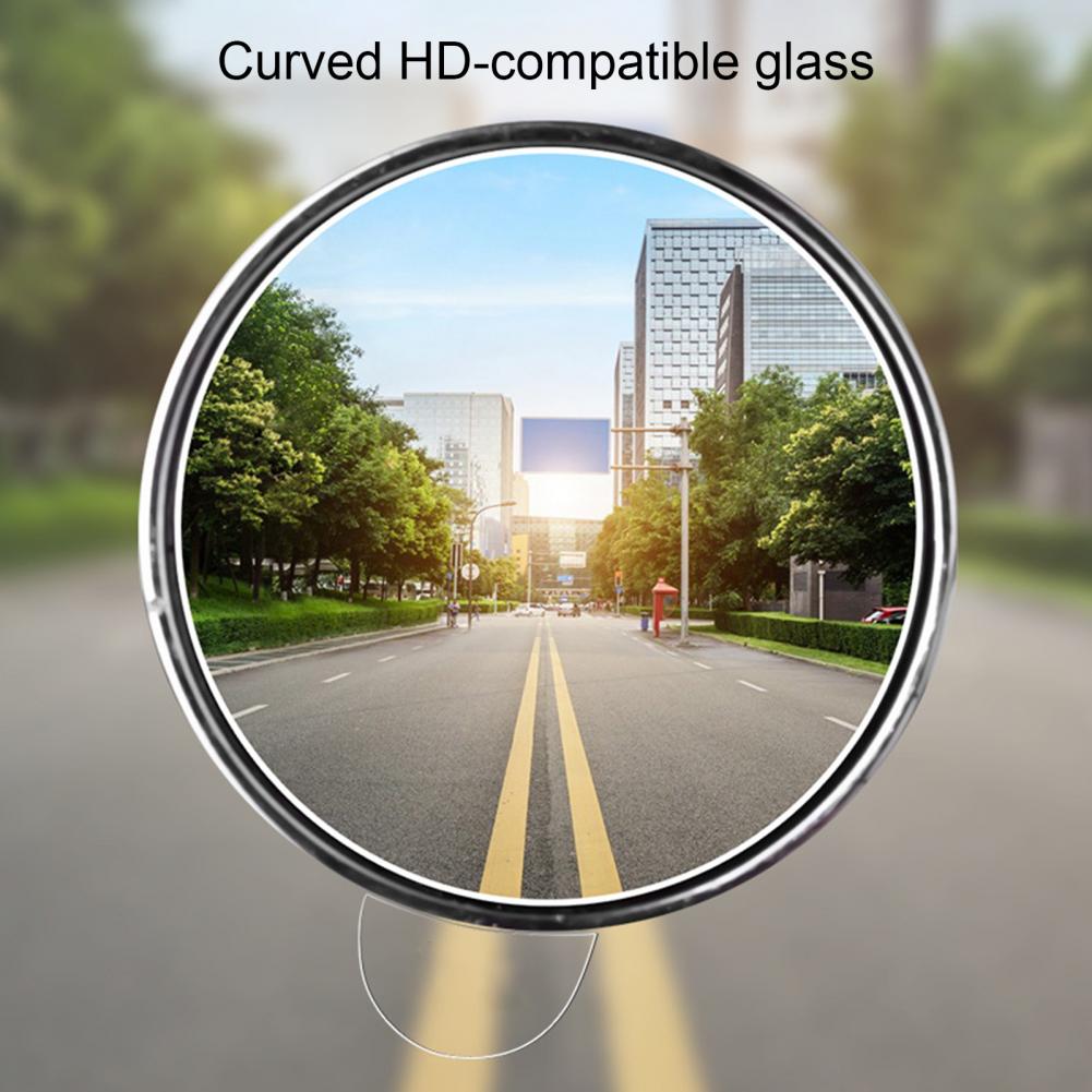 Car Blind Spot Rear View Mirror Wide Angle 360 Degree Adjustable Small Round Mirror Car Reverse Auxiliary Rearview Convex Mirror