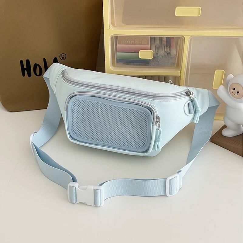 New Cute Anime Ita Bag Sweet Women'S Outdoor Cycling Casual Chest Bag Girls Transparent Waist Bag Diy Comic Display Shoulder Bag