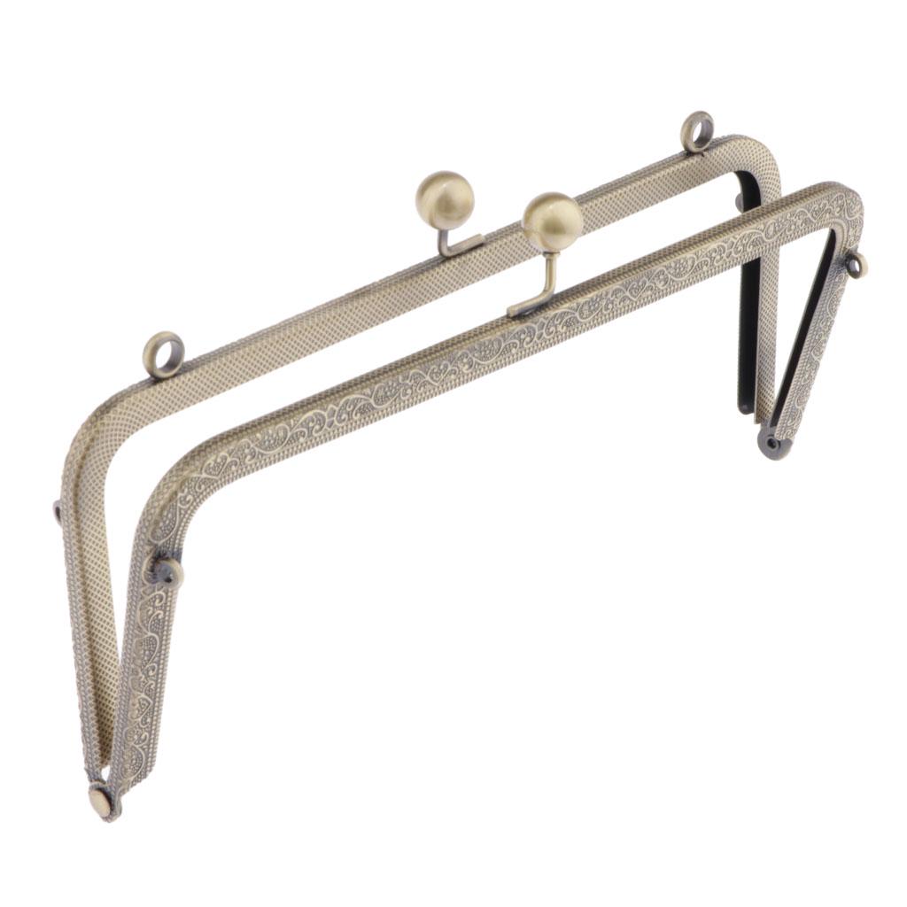 ceng-AIO Square Silver Purse Bag Metal Frame Kiss Clasp Lock Clip Bags Making DIY Craft ceng-AIO Square Silver Purse Bag Metal Frame Kiss Clasp Lock Clip Bags Making DIY Craft