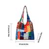 Aesthetic Canvas Toted Bag Reusable Shoulder Toted Bag for Women Casual Vacation,Shopping,Work,Gym Ethnic Style Cloth Bag