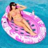 Inflatable Tanning Pool Floats Adult Oval Tanning Float Lounger For Adults Floating Raft Sunbathing Bed Mat Pad Swimming Poo