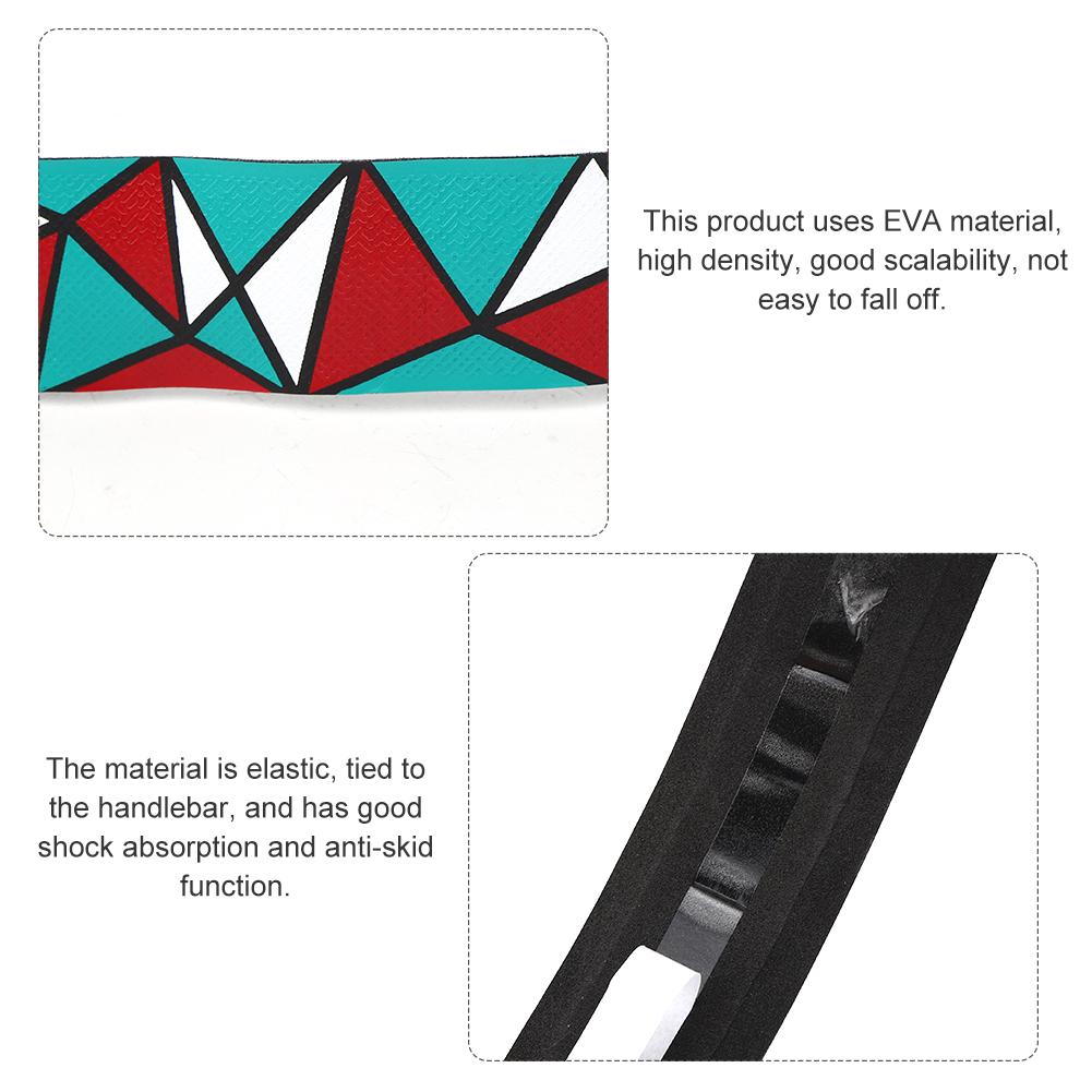 Bike Handlebar Skid Resistance Handle Bar Tapes Road Bicycle Bend Handlebar Damping Wrap Fixing Strapsgreen red white