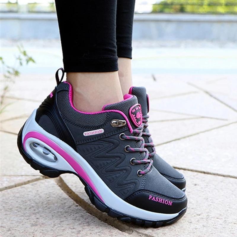 Women Sports Shoes Platform Sneakers Fashion Outdoor Hiking Non Slip Casual Shoes Low Running Shoes Women Footwear