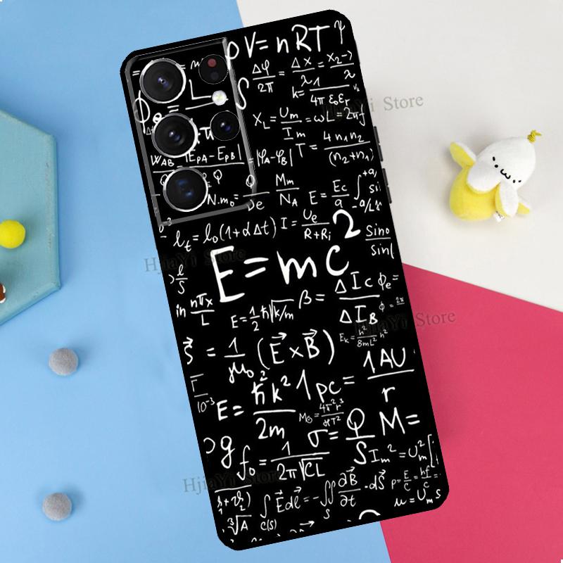 Symbol Math Science Physics Formulas Phone Case For Samsung Galaxy S23 S22 Ultra Note 20 10 S8 S9 S10 Plus S20 FE S21 FE Cover