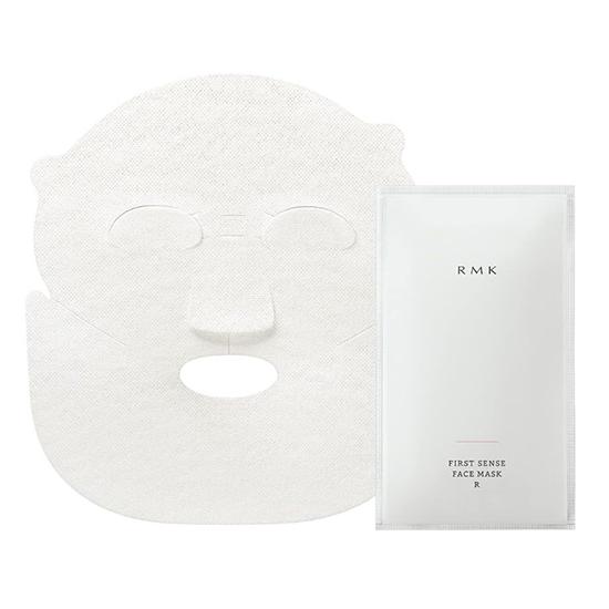 RMK First Sense Face Mask R (28mL x 1pc x 5 packs) Hydrating Skincare Sheet Mask for Fresh, Dewy Skin