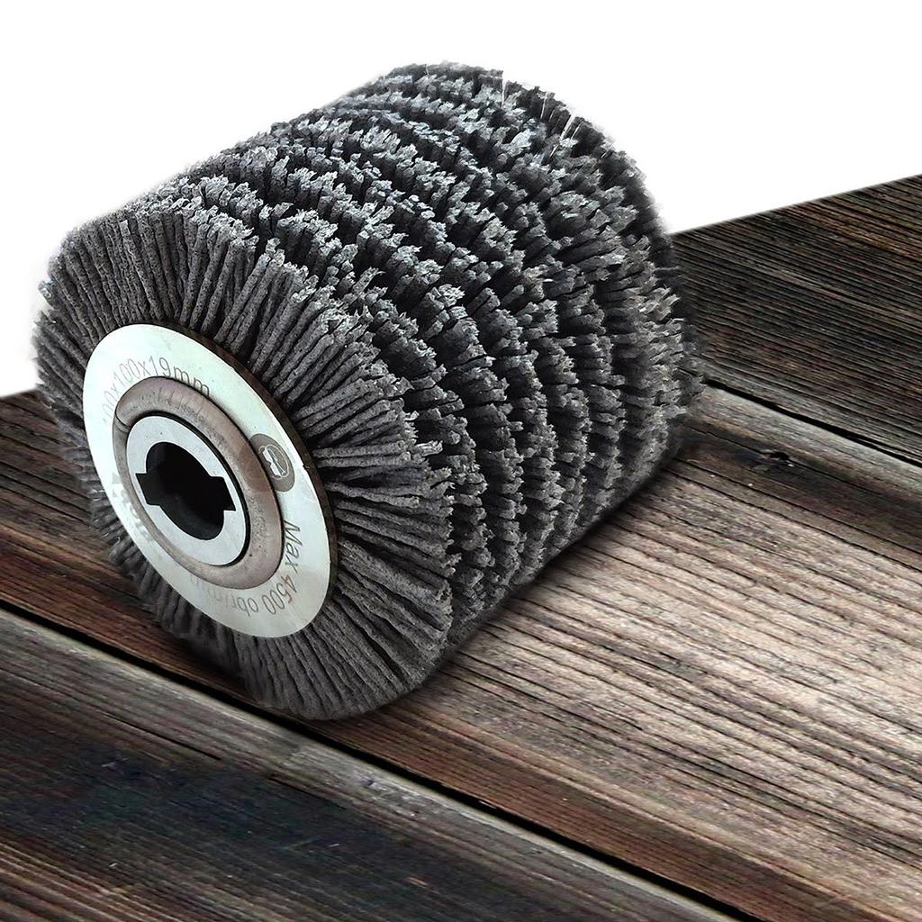 Szczotka Do Postarzania Drewna Z Włókna Ściernego 100X100X19Mm Glob Tools