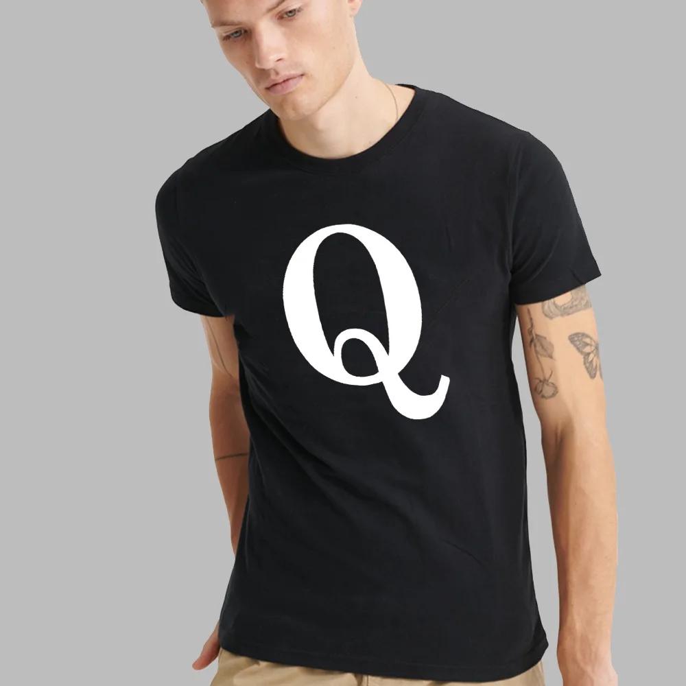 Fashion T-shirt White English Letter Font A B C D E F G Short Sleeve Tops O-neck Black Casual T-shirt Clothing Commuter Tops