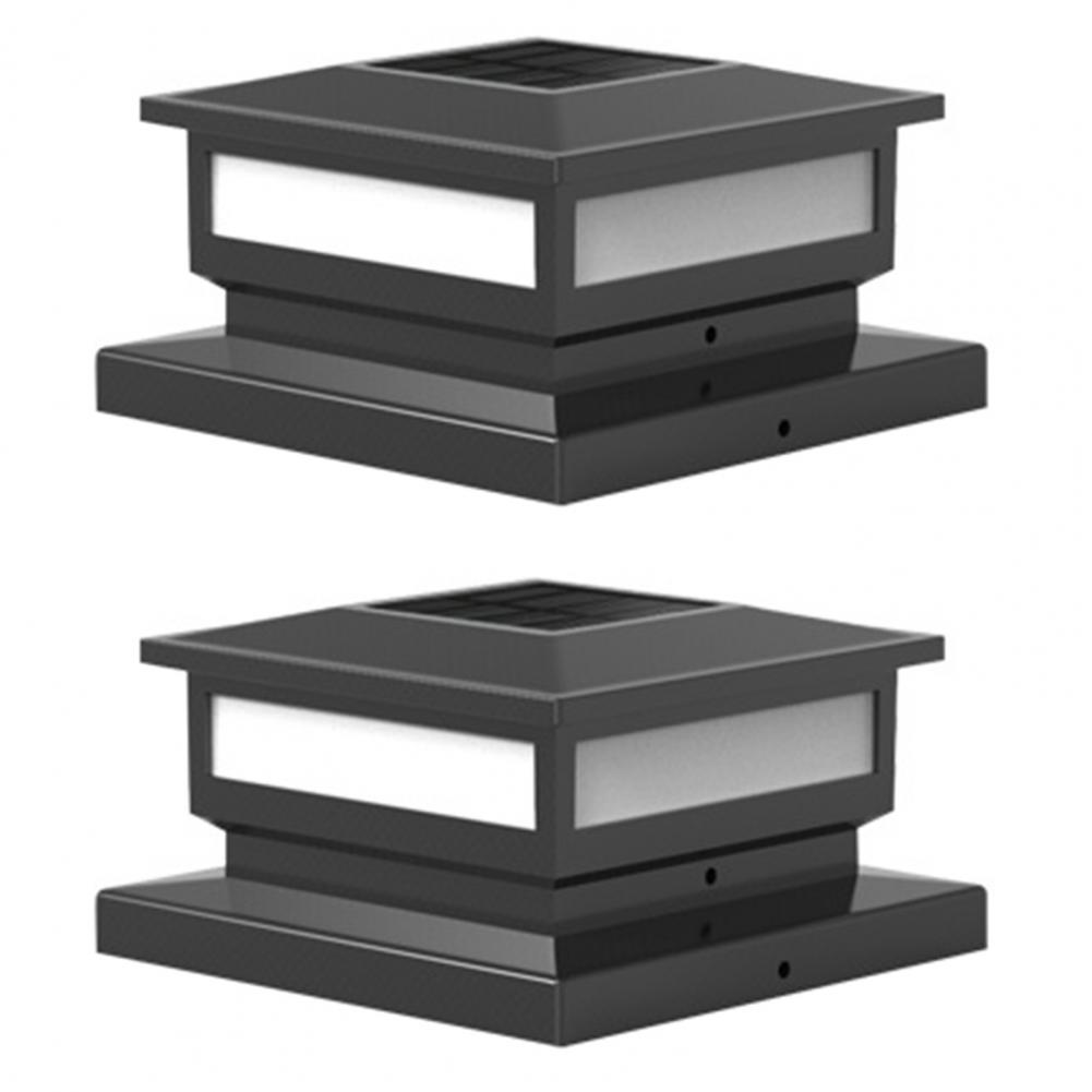Solar Fence Post Light Weather-resistant Solar Lights Solar Powered Post Cap Lights Waterproof Led Deck Fence Lights