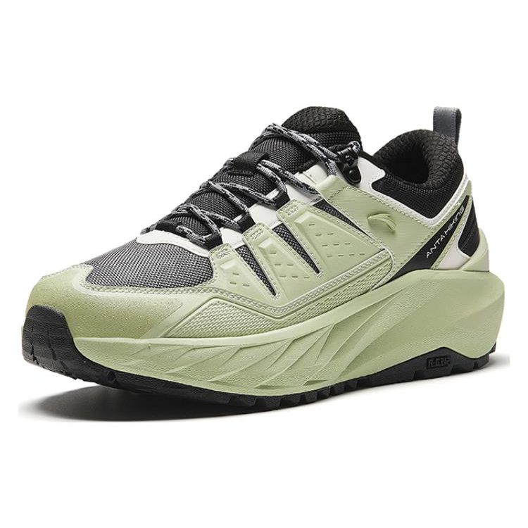 Anta Tanshan Comfortable Shock Absorbing Durable Low Top Running Shoes Men Sneaker Green Black 912345586-3