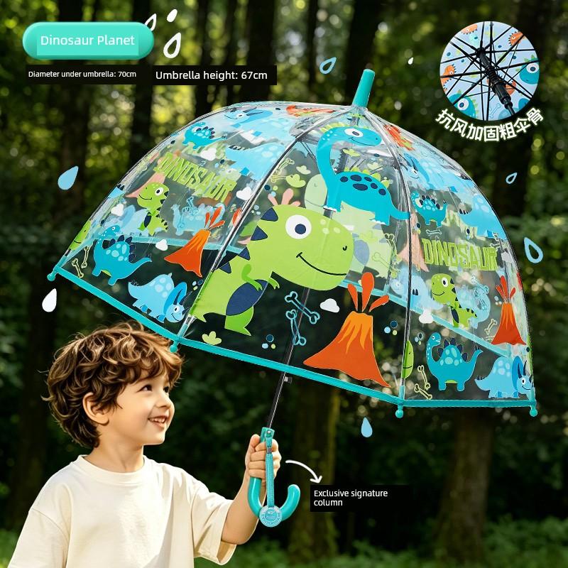 Transparante Paraplu voor Kinderen, Kleuterschool, Basisschoolleerlingen, Speciale Paraplu voor School, Kinderen, Meisjes, Jongens, Lichtgewicht Model
