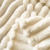 Plush Nap Blanket 200x150cm Bed Sheet Cover Blanket Simple Faux Rabbit Fur Blanket  Living Room