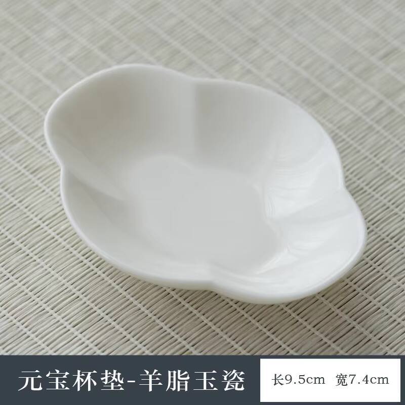 Boutique Jade Mud Powder Kneading Flower Coasters Creative Hot Pad for Coffee Cups Saucer Anti-scald Placemats Cup Holder Teaset