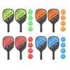 Non-slip Pickle Paddles Rackets Set Poplar Pickleball Paddles Racquet Sports Pickle Paddles  Child