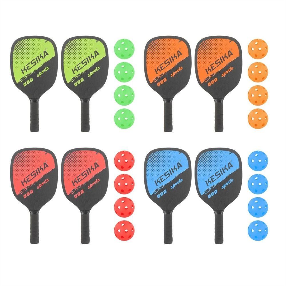 Non-slip Pickle Paddles Rackets Set Poplar Pickleball Paddles Racquet Sports Pickle Paddles  Child