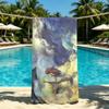 Towel Angel For Outdoor Camping Cool Beach Towel Lucifer Super Absorbent Quick-Drying Summer Towel