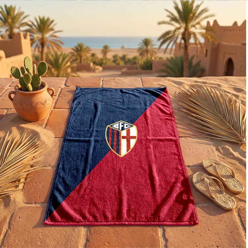 Bologna FC Print Microfiber Beach Towel Quick Dry Absorbent Large Towel For Beach Swimming Travel