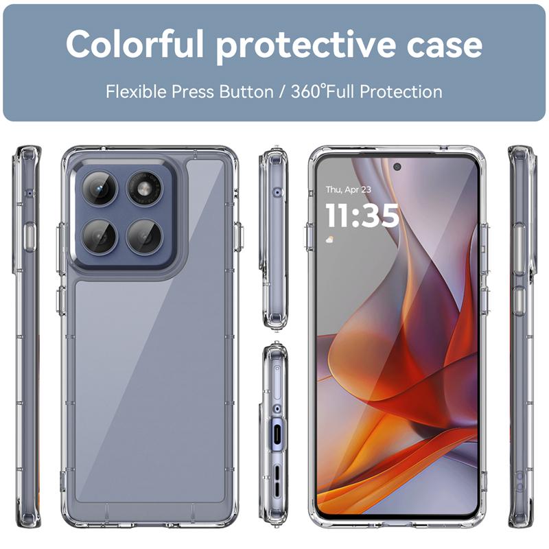 Transparent Phone Case For Motorola Edge 2025 Case Anti-knock Silicone Colorful Cover For Moto Edge 2025 Case For Moto Edge 2025