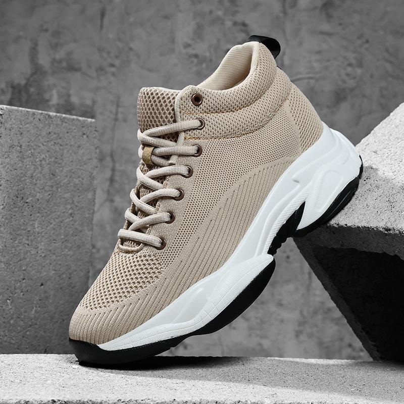 Herren Unsichtbare Höhensteigernde Sportschuhe - 8cm Erhöhung, Atmungsaktiv, Lässig, Große Größen 45-46 Size 41 gray