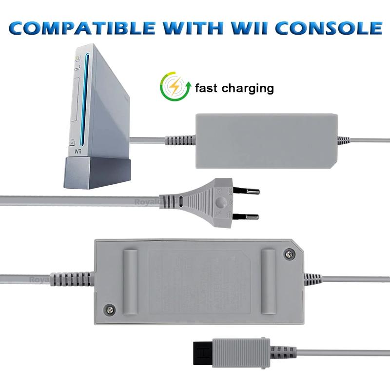 NEW For Nintendo Wii Game Console AC Adapter 100-240V 12V 3.7A Home Wall Power Supply Adapter EU/US Plug AC Charger High Quality