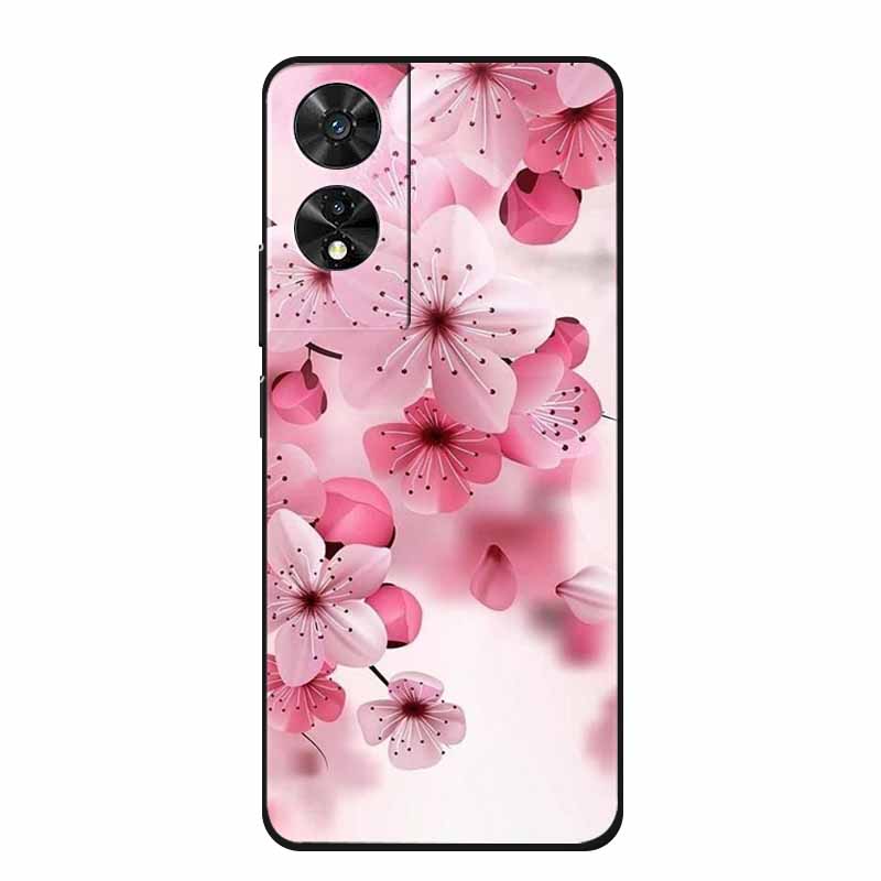Soft Forest Cover for TCL 505 Case TPU Flower Wolf Silicone Phone Cases for TCL505 Covers Shockproof Fashion Cute Printed Shell