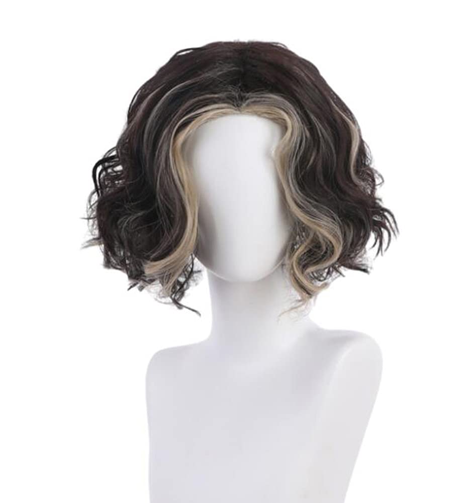 

Мужской парик в стиле Харадзюку, пепельно-коричневый градиент, короткий, с центральным пробором, модный, с сеткой, натуральный, унисекс (К)